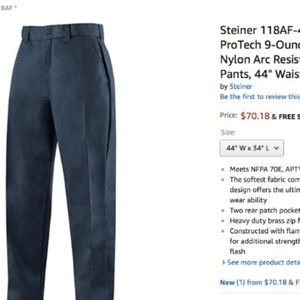 Arc Resistant Navy Blue Pants W44 L34